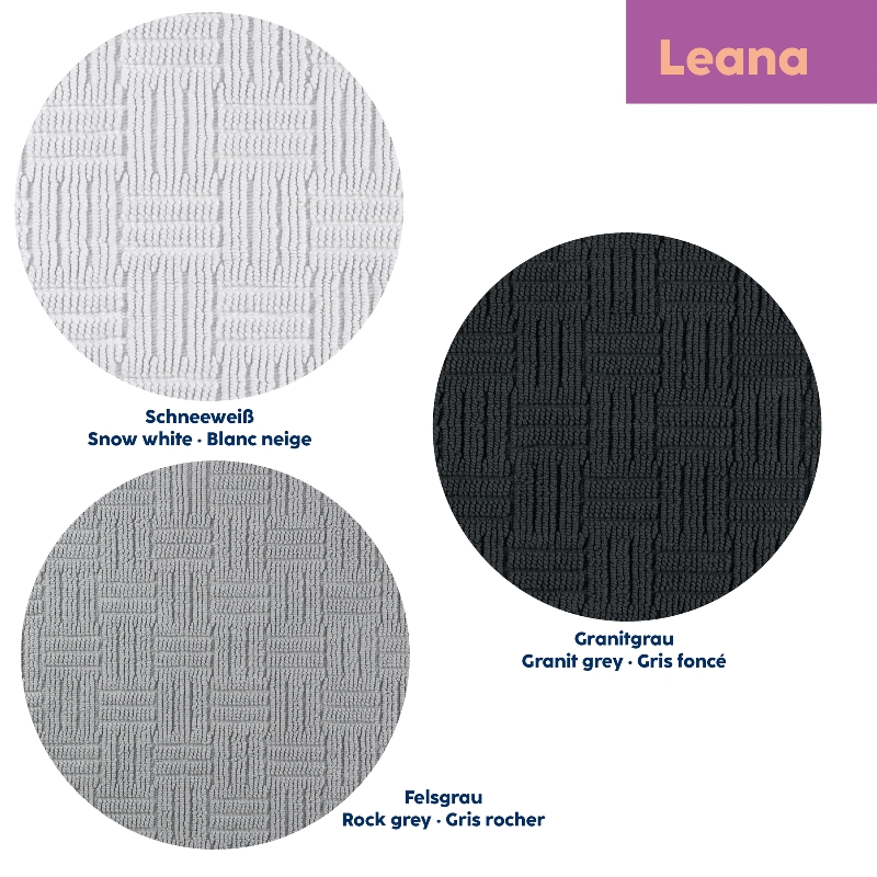 Постелка за баня KELA Leana - 65 x 55 см, цвят каменно сиво