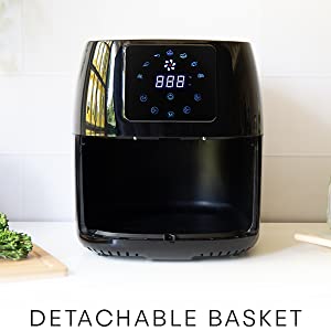 Фритюрник с горещ въздух Air Fryer MasterChef - 4,5 л, с дигитално управление