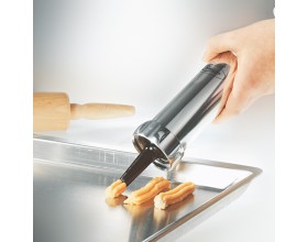 GEFU Комплект метален сладкарски шприц COOKIE + силиконова подложка за печене