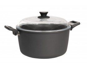 SKK Тенджера със стъклен капак индукционна - Ø 28 см.