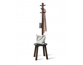 UMBRA Закачалка със стол “PILLAR STOOL“ - цвят орех