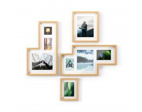 UMBRA Комплект от 4 бр. рамки за снимки “MINGLE GALLERY“ - цвят натурален