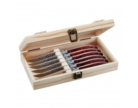 GEFU Луксозен комплект ножове за стек в дървена кутия “RANCHO“ 