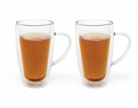 Bredemeijer Сет от 2 двустенни стъклени чаши за кафе и чай - 320 мл. 