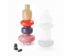 PHILIPPI Модулна стъклена ваза “BIANETTI“, 5 части - червена