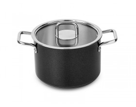 SILAMPOS Тенджера с капак Comfort Black -  Ø16см