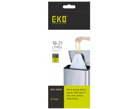 EKO Торби за смет с връзки, размер D, 18-21 литра, 20 бр