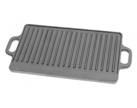 MUSTANG Двустранна чугунена плоча за BBQ - 46 х 23 см.