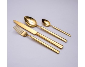 HERDMAR Комплект прибори за хранене “VINTAGE“- 36 части - позлатени / гланц