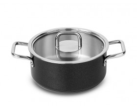 SILAMPOS Плитка тенджера с капак Comfort Black -  Ø 20см. 