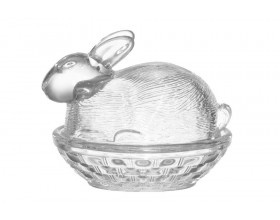 VERSO Декоративна стъклена кутия “Зайче“