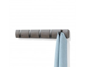 UMBRA Закачалка с 5 бр.куки “FLIP“ - цвят сив / калай