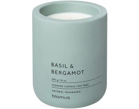 BLOMUS Ароматна свещ FRAGA размер L - аромат Basil & Bergamot - цвят Pine Gray 