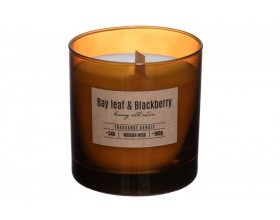 VALPE Ароматна свещ с дървен фитил Bay Leaf & Blackberry