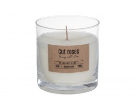 VALPE Ароматна свещ с дървен фитил Cut Roses