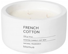 BLOMUS Ароматна свещ FRAGA размер XL - аромат French Cotton - цвят Lily White 