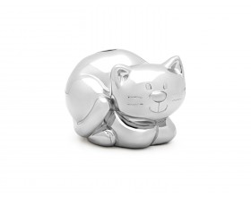 ZILVERSTAD Детска касичка “Котка“ - цвят сребро