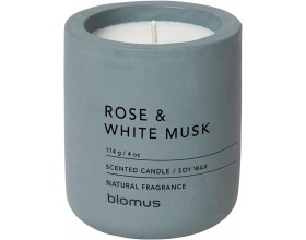 BLOMUS Ароматна свещ FRAGA, размер S - аромат Rose & White Musk - цвят FlintStone
