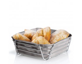 BLOMUS Панер за хляб DELARA, размер L - цвят сив (Taupe) / хром