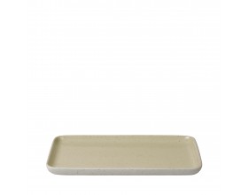 BLOMUS Правоъгълна чиния SABLO, L размер - цвят екрю-бежово (Savannah)