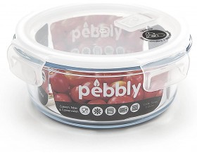 PEBBLY Кръгла стъклена кутия за храна - 950 мл.