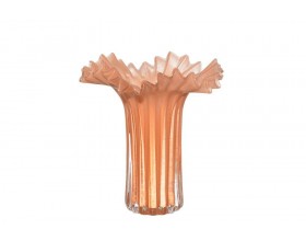 Fanni K Стъклена ваза “Tanssi“ - цвят праскова