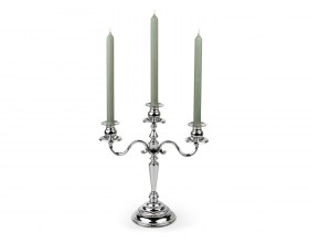 ZILVERSTAD Троен свещник “CLASSIC“, 35 см. - цвят сребро