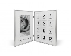 ZILVERSTAD Рамка със сребърно покритие "1-ва годинка" - 12 снимки