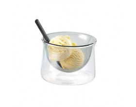 PHILIPPI Купичка за сладолед с лъжица “GELATO“ - цвят сив