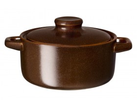 MAKU Камениновo гювече с капак “Brown Edition“ - Ø 12см.