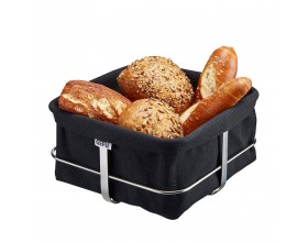 GEFU Панер за хляб BRUNCH - квадратен - черен