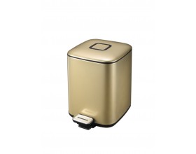 EKO Кош за отпадъци с педал “REGENT“ - 6 л - цвят златно шампанско