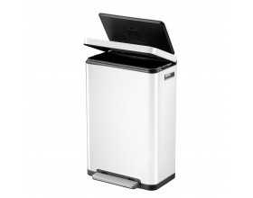 EKO Кош за отпадъци с педал “X-CUBE“- 30 литра - бял