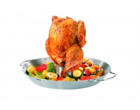 GEFU Сет прибор за печене на пиле + уок за зеленчуци BBQ