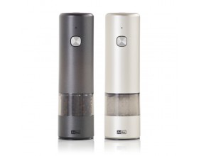 AdHoc Комплект електрически мелнички за сол и пипер i.Mill - тъмносива и светлосива