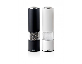 AdHoc Комплект електрически мелнички за сол и пипер Tropica - черна и бяла