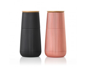 AdHoc Комплект мелнички за сол и пипер Scape - 12 см. - черно и розово злато