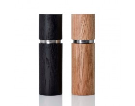 AdHoc Комплект мелнички за сол и пипер Textura Grande - 20 см. - тъмен и светъл ясен