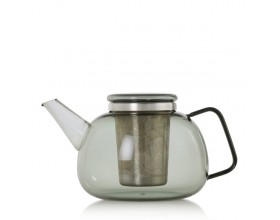 AdHoc Стъклен чайник с инфузер 1,6 л. Yuna - сиво стъкло