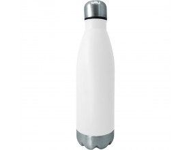 Nerthus Туристическа бутилка цвят бял/инокс - 750 мл.