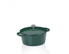 KELA Чугунена тенджера с капак “Calido“ - Ø 24 см. - зелена