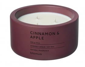 BLOMUS Ароматна свещ FRAGA, размер XL - аромат Cinnamon & Apple - цвят Port 