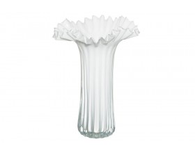 Fanni K Стъклена ваза “Tanssi“ - цвят бял