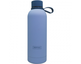 Nerthus Двустенна бутилка с дръжка “URBAN“  - тъмно синя, 500 мл.
