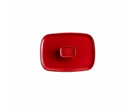 EMILE HENRY Керамичен правоъгълен капак за тави EH 9650 - цвят червен