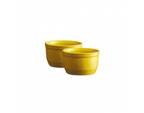 EMILE HENRY Комплект 2 броя керамични купички / рамекини "RAMEKINS SET N°9" - цвят жълт
