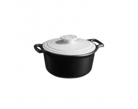 EMILE HENRY Индукционна тенджера “Sublime+“Ø 25,5см, 3л - цвят черен / бял