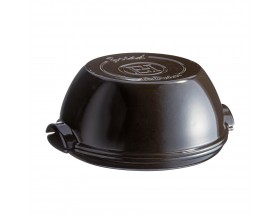 EMILE HENRY Керамична кръгла форма за печене на хляб "ROUND BREAD BAKER" - цвят черна