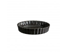 EMILE HENRY Керамична форма за тарт Ø 24 см "DEEP FLAN DISH"- цвят черен