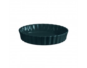 EMILE HENRY Керамична форма за тарт Ø 28 см "DEEP FLAN DISH"- цвят тъмнозелен